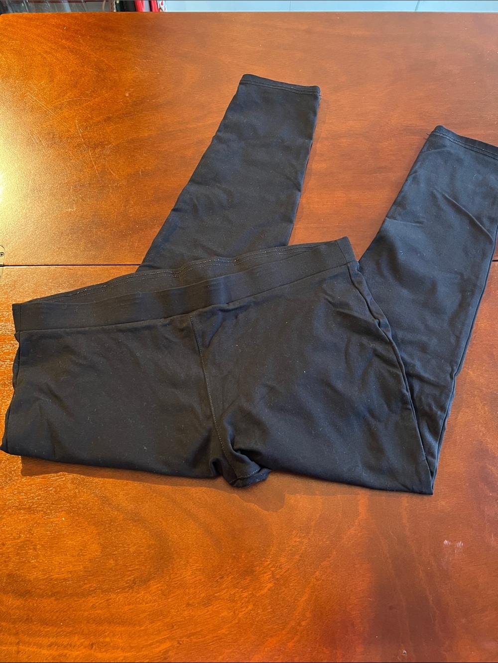 a.n.a Black Women's High-Rise Stretch ponte pant Leggings